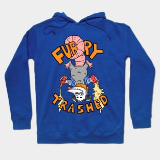 furry trashed Hoodie